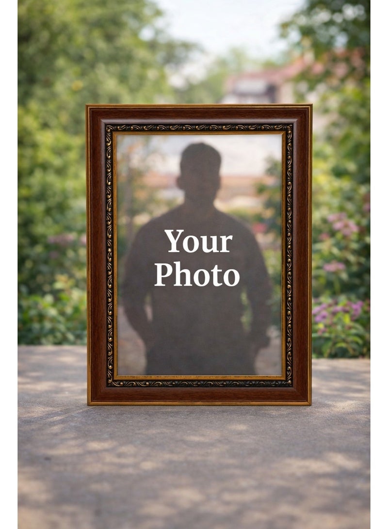 لومينا إطار صورة PVC مقاس A4 ‏21×30 سم – خفيف الوزن ومتين للعرض على الحائط أو الطاولة للصور والشهادات والأعمال الفنية، لون بني داكن - Image 4